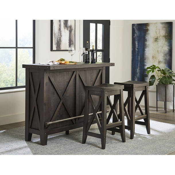 Laurel Foundry Modern Farmhouse Jarrod Solid Wood Kitchen Island